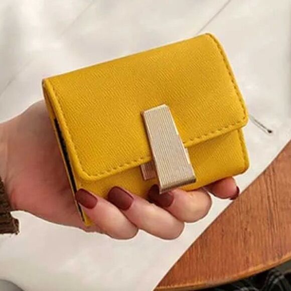 2/$21 Ladies Fashionable Yellow Wallet - Picture 1 of 3